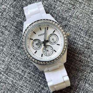 White women’s Fossil watch
